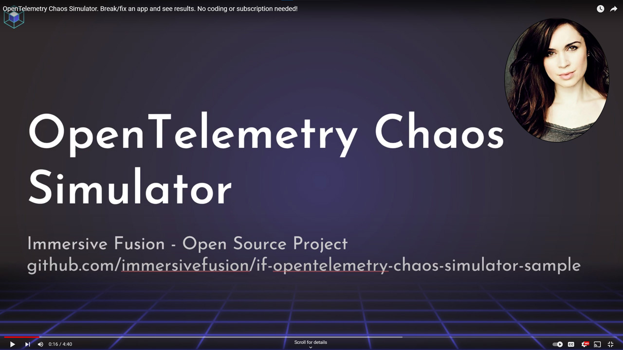 Video: OpenTelemetry Chaos Simulator. Experience observability without writing any code
